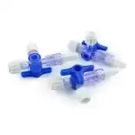 Three-Way Stopcock (Light Blue) - Disposable Surgical Scalpel Blades | Huaian Helen Medical Instrument Co.,Ltd.
