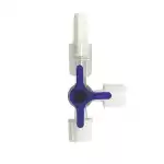 Three-Way Stopcock (Deep Blue) - Disposable Surgical Scalpel Blades | Huaian Helen Medical Instrument Co.,Ltd.